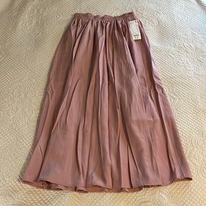 Uniqlo Pink Midi Skirt - NWT - Size S